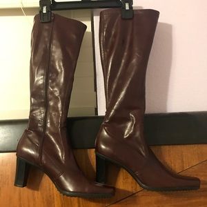 Franco Sarto Red Leather boots